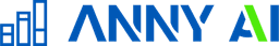 Logo for Anny AI featuring a small bar chart icon and the words anny ai
